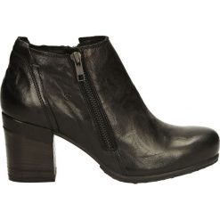 Botki - 162K8801 NERO. Czarne botki damskie skórzane Venezia. Za 219,00 zł.