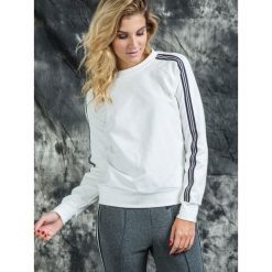 Bluzy męskie: Bluza Lemonada zdobiona lampasami na rękawach ecru