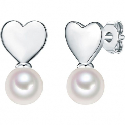 Srebrne kolczyki-wkrętki z perłami w kolorze białym. Białe kolczyki damskie Pearls Special, z perłą, srebrne. W wyprzedaży za 227,95 zł.