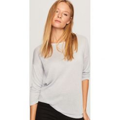 Sweter z wiązaniem z tyłu - Niebieski. Niebieskie swetry klasyczne damskie Reserved, l. Za 59,99 zł.
