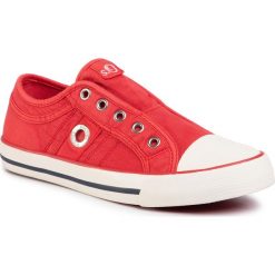 Trampki S.OLIVER - 5-24635-24 Red 500. Czerwone półbuty damskie S.Oliver, na co dzień, bez wzorów, z gumy, bez obcasa, na płaskiej podeszwie, bez zapięcia. Za 149,00 zł.