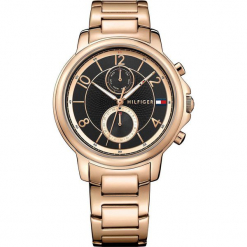 Tommy Hilfiger - Zegarek 1781820. Brązowe zegarki damskie TOMMY HILFIGER, szklane. Za 659,90 zł.