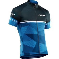 Northwave koszulka rowerowa męska Origin Jersey Short Sleeves XL Blue. Niebieskie koszulki męskie Northwave, xl, z nadrukiem, z jersey, z klasycznym kołnierzykiem, bez rękawów. Za 249,00 zł.