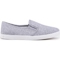 Trampki męskie: BUTY MĘSKIE TRAMPKI SLIP ON T109 – SZARE