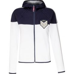 Bluza AERONAUTICA MILITARE. Niebieskie bluzy damskie Aeronautica Militare, z aplikacjami, bez rękawów, z kapturem. W wyprzedaży za 614,00 zł.