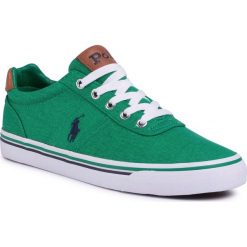 Tenisówki POLO RALPH LAUREN - Hanford 816786047004 Chroma Green/Navy Pp. Zielone półbuty męskie Polo Ralph Lauren, bez wzorów, z gumy, bez zapięcia. W wyprzedaży za 269,00 zł.