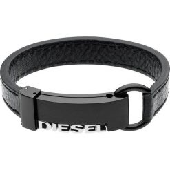 Diesel - Bransoletka. Czarne bransoletki męskie Diesel, ze stali. W wyprzedaży za 399,90 zł.