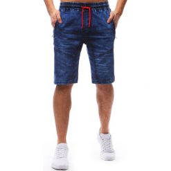 Spodenki i szorty męskie: Spodenki męskie denim look niebieskie (sx0587)