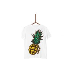 Koszulka Ananas Granat Męska. Białe koszulki męskie Failfake, s, bez wzorów, bez kołnierzyka. Za 130,00 zł.