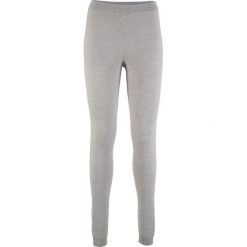 Legginsy zimowe bonprix jasnoszary melanż. Szare legginsy damskie marki bonprix, melanż. Za 74,99 zł.