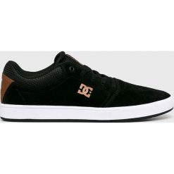 DC - Tenisówki Crisis. Czarne buty sportowe męskie marki DC, ze skóry, na sznurówki. Za 299,00 zł.