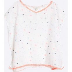 Pepe Jeans - Top dziecięcy. Szare bluzki dziewczęce marki Pepe Jeans, m, z jeansu, z okrągłym kołnierzem. W wyprzedaży za 37,90 zł.