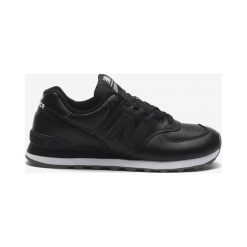 New Balance 574 Tenisówki Czarny. Czarne trampki męskie New Balance, bez wzorów, ze skóry, bez zapięcia. Za 464,95 zł.