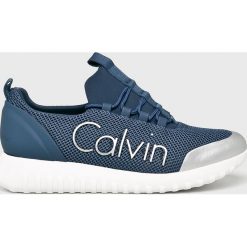 Calvin Klein Jeans - Buty. Szare sneakersy męskie Calvin Klein Jeans, z jeansu, na sznurówki. Za 499,90 zł.
