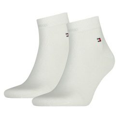 Skarpety Tommy Hilfiger Men Quarter 2Pak 342025001-300. Skarpetki męskie TOMMY HILFIGER, bez wzorów, z elastanu. Za 39,99 zł.
