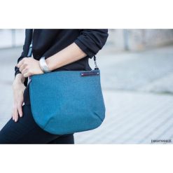 MIX turkusowy. Niebieskie torby męskie na ramię marki Pakamera, z tkaniny, na ramię, małe. Za 145,00 zł.