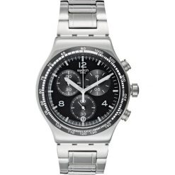 Zegarki męskie: Swatch NIGHT FLIGHT Zegarek chronograficzny silvercoloured