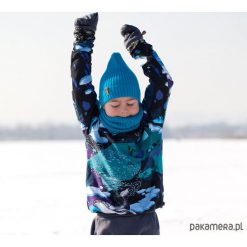 Bluza hoodie ARCTIC NIGHT. Szare bluzy dziewczęce marki Pakamera, z kapturem. Za 139,00 zł.