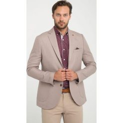 Marynarki męskie slim fit: Marynarka „Andalucia” – Slim fit – w kolorze beżowym