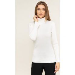 Golf DKNY P9RS8216. Białe swetry damskie DKNY, l, bez wzorów, bez rękawów, bez kaptura. W wyprzedaży za 239,00 zł.