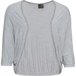 Bolerko shirtowe bonprix jasnoszary melanż. Szare bolerka i narzutki damskie bonprix. Za 27,99 zł.