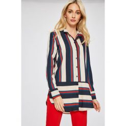Answear - Koszula Stripes Vibes. Szare bluzki damskie marki ANSWEAR, s, z wiskozy, casualowe, z długim rękawem. W wyprzedaży za 79,90 zł.