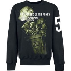 Bluzy męskie: Five Finger Death Punch And justice for none Bluza czarny