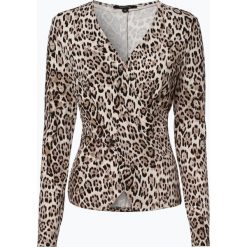 Comma - Damska koszulka z długim rękawem, szary. Szare t-shirty damskie marki comma, z nadrukiem, z kopertowym dekoltem. Za 259,95 zł.