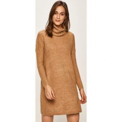Only - Sukienka. Szare sukienki damskie ONLY, na co dzień, s, bez wzorów, z elastanu, casualowe, z golfem, z długim rękawem, długie, mini, proste. W wyprzedaży za 119,90 zł.