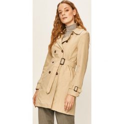 Answear - Trencz. Brązowe kurtki damskie ANSWEAR, s, w paski, z bawełny. Za 249,90 zł.