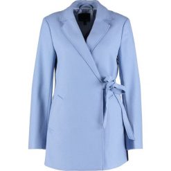 Płaszcze damskie: Banana Republic MELTON LARGE COLLAR Krótki płaszcz sky blue
