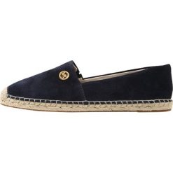 MICHAEL Michael Kors KENDRICK SLIP ON Espadryle admiral. Czarne trampki damskie slip on marki MICHAEL Michael Kors, z gumy, przed kolano, na wysokim obcasie. Za 459,00 zł.