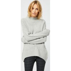 Sweter z półgolfem. Szare swetry damskie Moodo, s, bez wzorów, bez rękawów, bez kaptura. Za 59,99 zł.