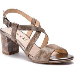 Sandały CAPRICE - 9-28300-22 Beige Rept.Mul 416. Pomarańczowe klapki damskie marki Caprice, bez wzorów, ze skóry, bez obcasa, na obcasie. Za 249,90 zł.