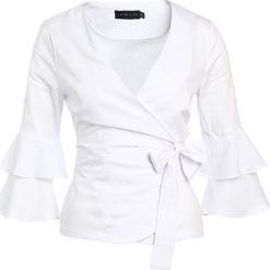 Bluzki damskie: Lavish Alice FRILL SLEEVE TIE Bluzka white