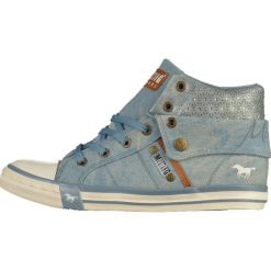 Mustang Tenisówki i Trampki wysokie blue. Niebieskie trampki chłopięce Mustang, z materiału. Za 249,00 zł.
