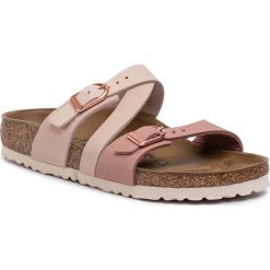 Klapki BIRKENSTOCK - Salina BS 1016411 Rose/Old Rose. Różowe klapki damskie Birkenstock, bez wzorów, ze skóry, bez obcasa. Za 399,00 zł.