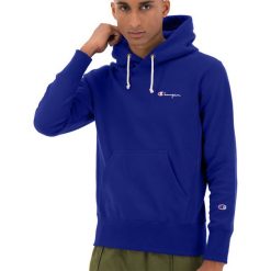CHAMPION JACQUARD LOGO TAPE REVERSE WEAVE HOODIE > 213735-BS103. Bluzy męskie Champion, xxl, z aplikacjami, z bawełny, street, z kapturem, bez rękawów, długie, z kapturem. Za 539,99 zł.
