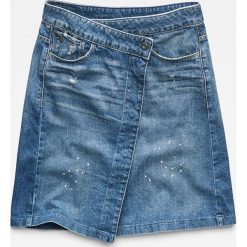 G-Star Raw - Spódnica. Szare spódniczki damskie G-Star RAW, na co dzień, bez wzorów, z bawełny, retro, z podwyższonym stanem, mini, asymetryczne. W wyprzedaży za 269,90 zł.