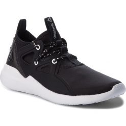 Buty Reebok - Cardio Motion CN4866 Black/White/Silver Met. Czarne buty sportowe damskie marki Reebok, bez wzorów, ze skóry ekologicznej, sportowe, na fitness i siłownię. W wyprzedaży za 189,00 zł.