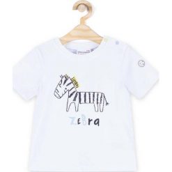 Coccodrillo - T-shirt dziecięcy 68-86 cm. Szare t-shirty męskie marki COCCODRILLO, m, z nadrukiem, z elastanu, z okrągłym kołnierzem. Za 39,90 zł.