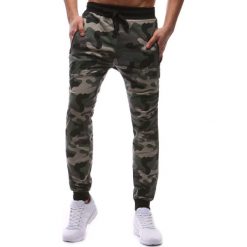Spodnie męskie: Spodnie męskie dresowe woodland camo (ux1200)