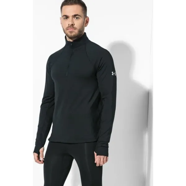 Under Armour Bluza Cg Reactor Run Half Zip V2 , czarny, rozmiar XXL. Czarne bluzy męskie Under Armour, xxl, bez wzorów, z poliesteru, sportowe, z kapturem, z długim rękawem, długie, bez kaptura. W wyprzedaży za 159,99 zł.