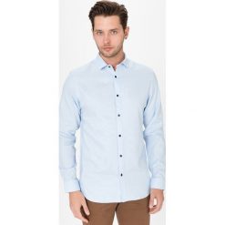 Jack & Jones Smith Koszula Niebieski. Niebieskie koszule męskie Jack & Jones, xxl, bez wzorów, z bawełny, bez kołnierzyka, z długim rękawem. Za 219,95 zł.
