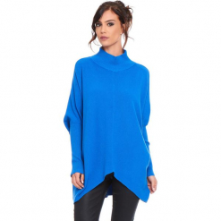 Golf "Grace" w kolorze niebieskim. Niebieskie golfy damskie marki Cosy Winter, s, ze splotem. W wyprzedaży za 181,95 zł.