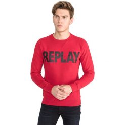 Replay Bluza Czerwony. Czerwone bluzy męskie Replay, xxl, bez wzorów, z bawełny, bez kołnierzyka, bez rękawów, bez kaptura. Za 412,95 zł.
