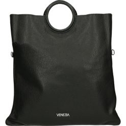 Torba - 175-004G-O NE. Szare torebki klasyczne damskie marki Venezia, ze skóry. Za 339,00 zł.