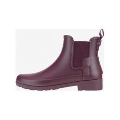Hunter Kalosze Fioletowy. Fioletowe kalosze damskie Hunter, bez wzorów, z materiału. Za 559,95 zł.