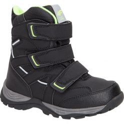 Buty zimowe dla małych chłopców JOBMW301Z - czarny. Czarne buty chłopięce sportowe z dzianiny. W wyprzedaży za 99,99 zł.