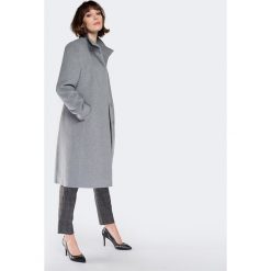 Płaszcz damski 87-9W-100-8. Szare płaszcze damskie Wittchen, na jesień, bez wzorów, z wełny, eleganckie. Za 499,00 zł.